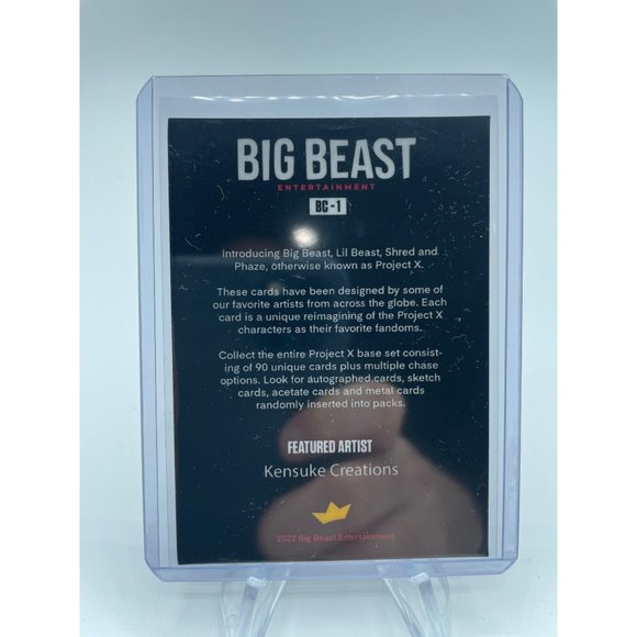 Bam Box Big Beast Series 1 Leatherface Holographic Parallel TradingCard Uncommon - Picture 2 of 2